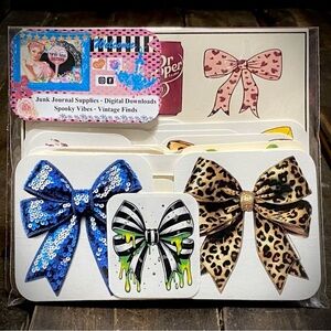 Bow Bag- Collection of 60 Mini Bow Prints